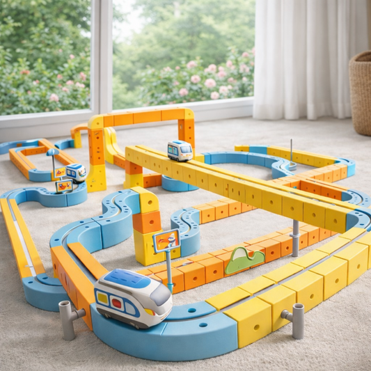 CalmiRail™ — Circuit de Train Intelligent pour Enfants Curieux